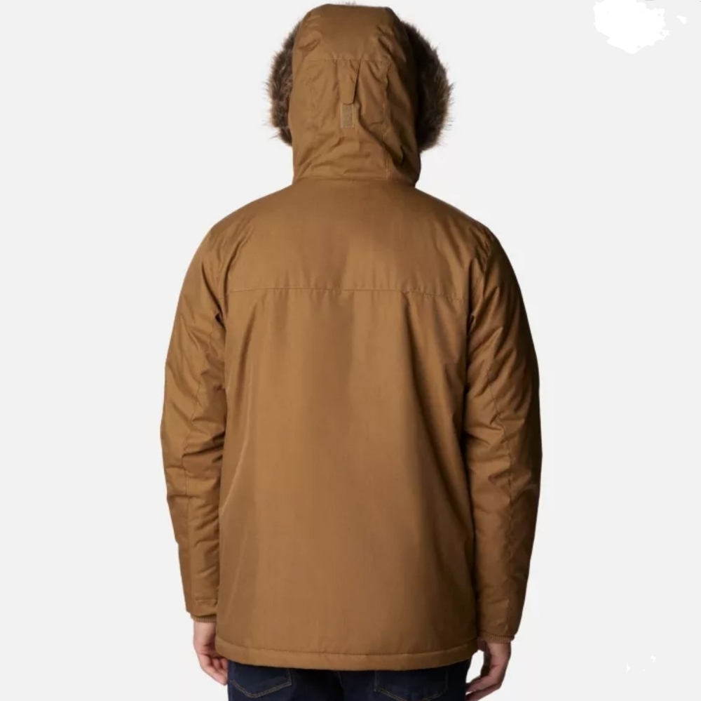 MENS Columbia Leif Trail Parka LARGE BROWN DELTA - Picture 3 of 16